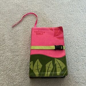 NIV Adventure Bible by Zondervan Bibles Staff Pink/Green Italian Duo-Tone